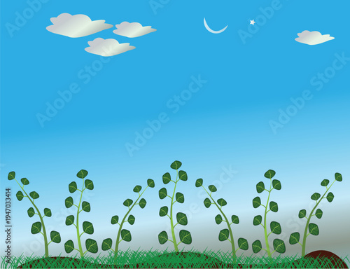 Twilight Over the Sprouting Meadow