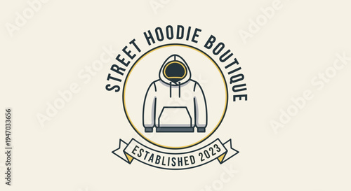 Hoodie with a hood up.