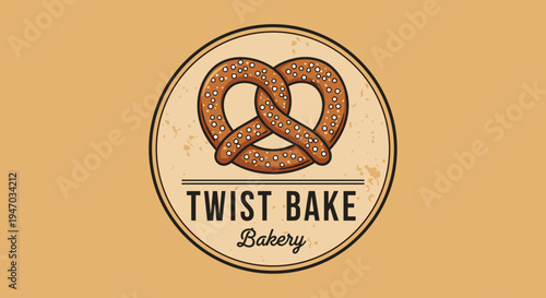 Pretzel logo for Twist Bake Bakery.
