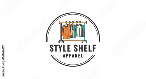 Style Shelf Apparel Clothing Logo Design.