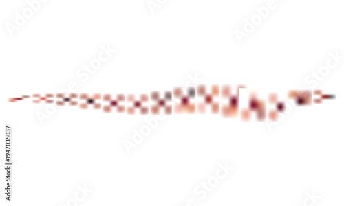 3d rendered illustration of a dna striped ..