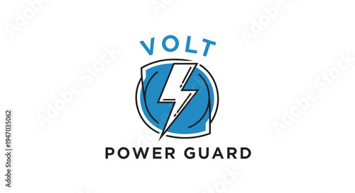 Volt Power Guard Logo Design.
