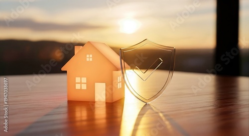 Securing Your Sanctuary A Symbol of Home Protection Against Disasters, Embodying the Vigilance of a Firefighter