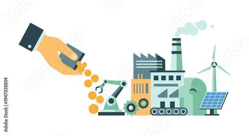 Investment in Modern Industry: Funding Manufacturing, Automation, and Green Energy Transition