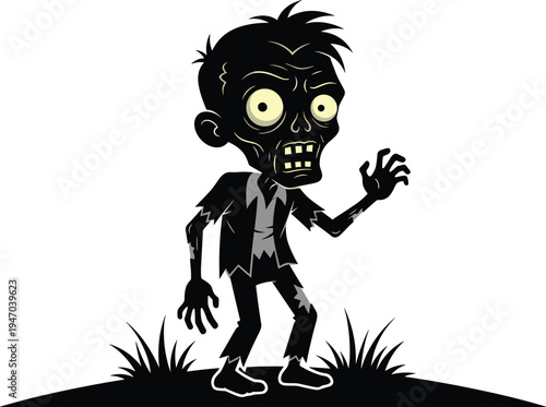 Man wearing a gas mask cartoon illustration