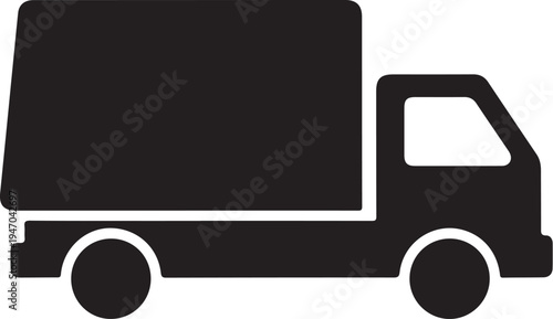 Vector delivery truck icon
