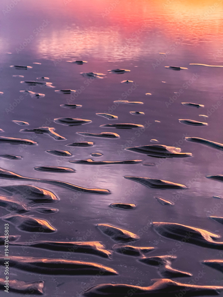 Fototapeta premium Close up structure on the beach at Blackpool, UK.