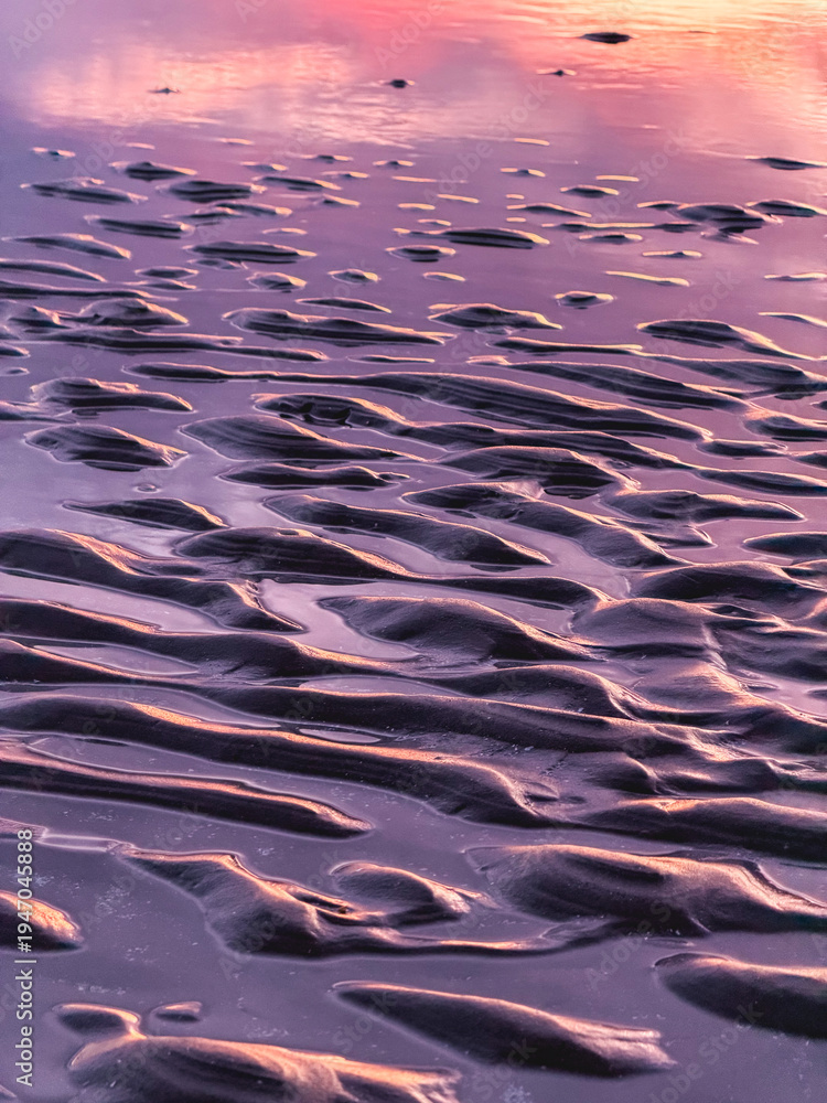 Fototapeta premium Close up structure on the beach at Blackpool, UK.
