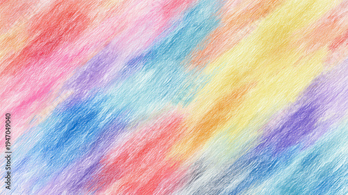 Pastel crayon soft texture abstract background colorful diagonal brushstroke pattern art dreamy gentle tone
