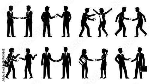 A collection of eight black and white icons depicting various configurations of cryptocurrency mining rigs or server racks.