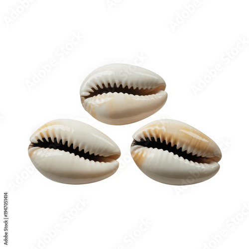 Elegant cowrie shell adornments for jewelry and decoration design