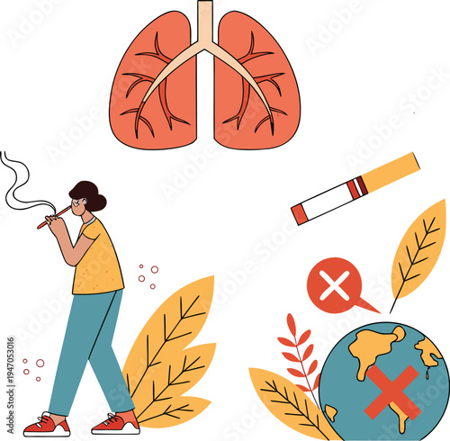Avoiding smoking to protect lung health and the environment globally
