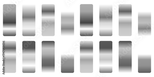 Silver metallic gradient for text design and bulletin boards, infographics. Metallic silver gradient. silver palette.