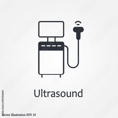 ultrasound icon symbol illustration vector eps10 logo template design pattern seamless bright minimal design flat design realistic style simple design modern design