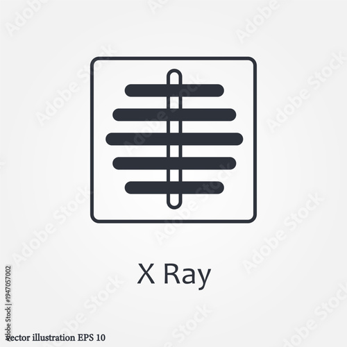 x ray icon symbol illustration vector eps10 logo template design pattern seamless bright minimal design flat design realistic style simple design modern design