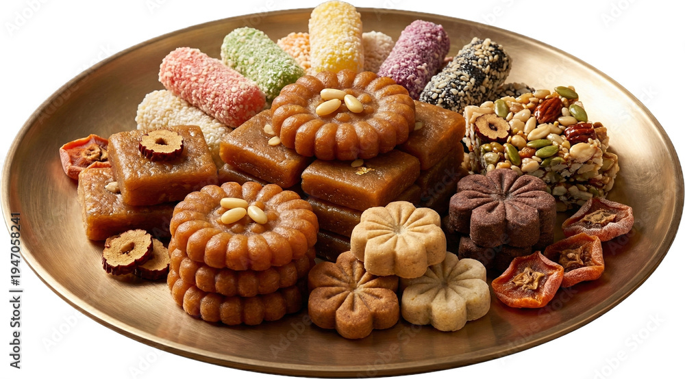 Fototapeta premium New Year Korean Traditional Sweets Platter