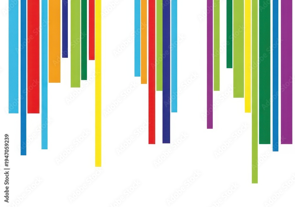 Obraz premium A colorful abstract image with many vertical lines