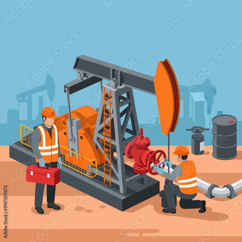 Oil Pumpjack Operation and Maintenance Workers.