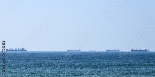 Awaiting cargo ships. Oman
