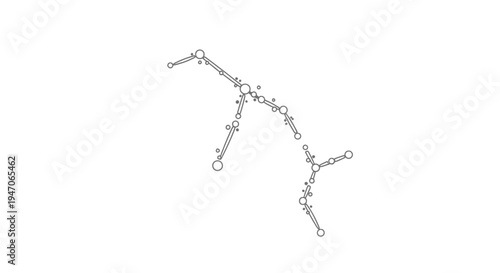 RNA secondary structure diagram, hairpin loop, scientific illustration