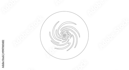 Abstract Swirl Vortex Spiral Graphic Symbol Icon