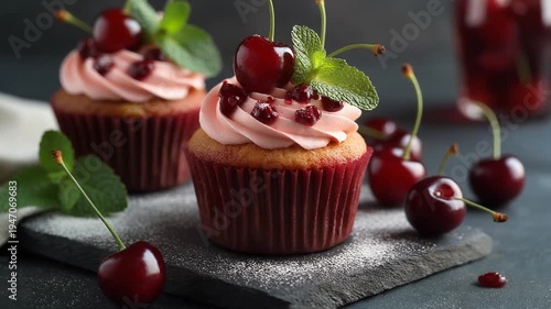 Süßes mit Kirschen