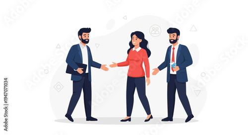 Business people shaking hands, teamwork, partnership, agreement, meeting, collaboration