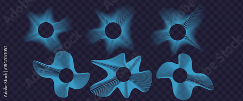 Blue cyan gradient mesh abstract background nice for wallpaper or banner