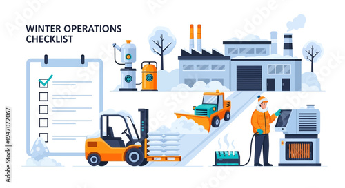 Winter Operations Checklist: Industrial Preparedness, Snow Removal, Maintenance & Logistics