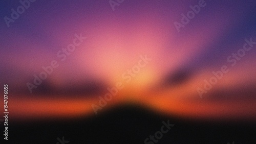 Schilderij op canvas Easter sunday sunrise vibrant colors of renewal and hope