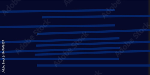 Abstract dark blue background with horizontal linear bars creating a modern minimal tech style pattern. Clean geometric design suitable for digital wallpapers, presentations, and futuristic layouts.