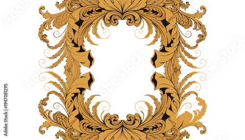 Ornate Frame Displayed in Gallery