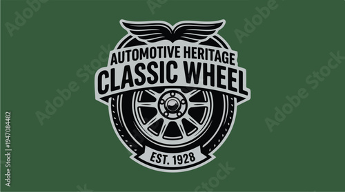 Automotive Heritage Classic Wheel Est 1928 Emblem.