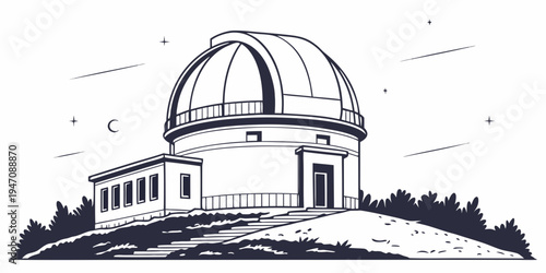 Astronomers gather at the observatory to study the night sky and its mysteries.