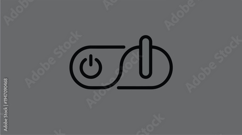Power Button Symbol Loop Icon.