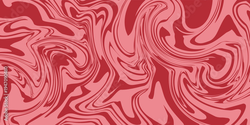 Meat steak texture, salmon pattern. Beef, pork meat and tuna line vector background, editable stroke. Marble liquid waves background.