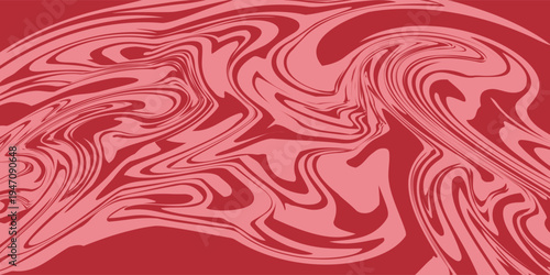 Meat steak texture, salmon pattern. Beef, pork meat and tuna line vector background, editable stroke. Marble liquid waves background.