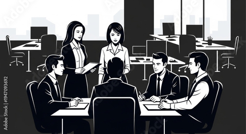 business people in office