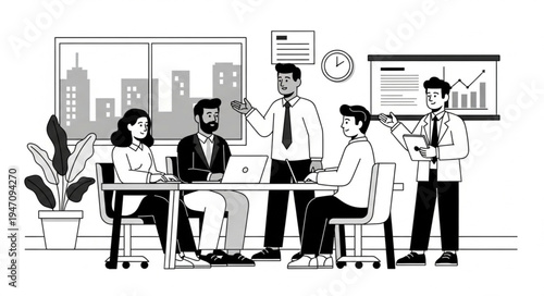 business people in office