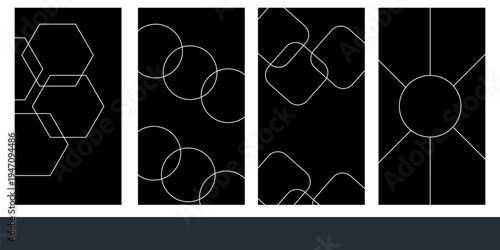 Image collage layout template. Beige mosaic mood board grid collection. Picture frame set. Photo album idea for banner, poster, comic page, flyer, brochure, booklet, memory wall design. Vector pack