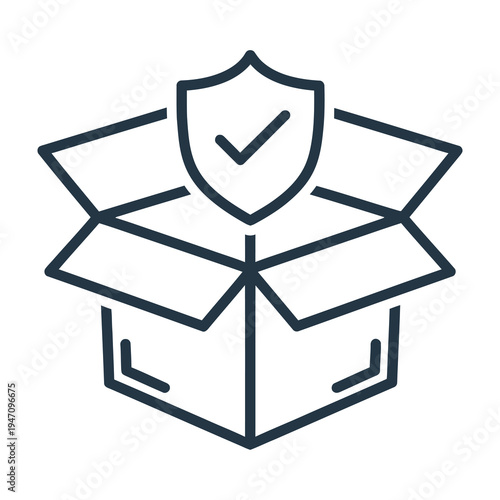 Secure package delivery with shield protection