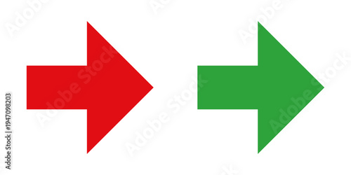 Red and green arrows pointing right, indicating direction, navigation, or progression.