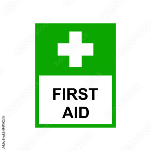 First aid symbol vector with transparent background