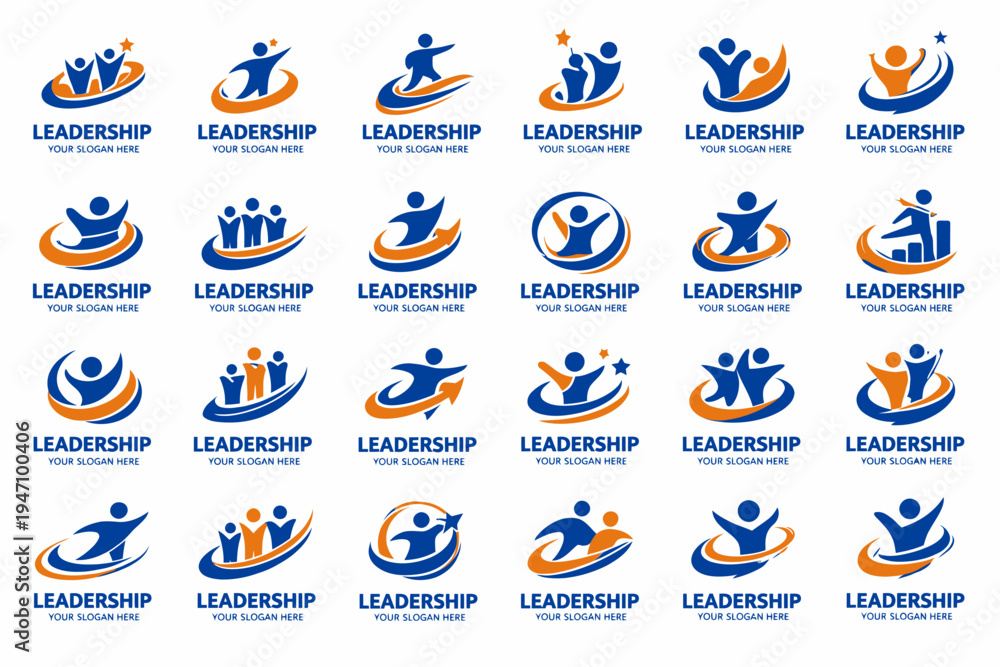Fototapeta premium Collection of 25 logo designs for sports and fitness brand