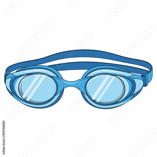 Classic Blue Aquatic Swimming Goggles