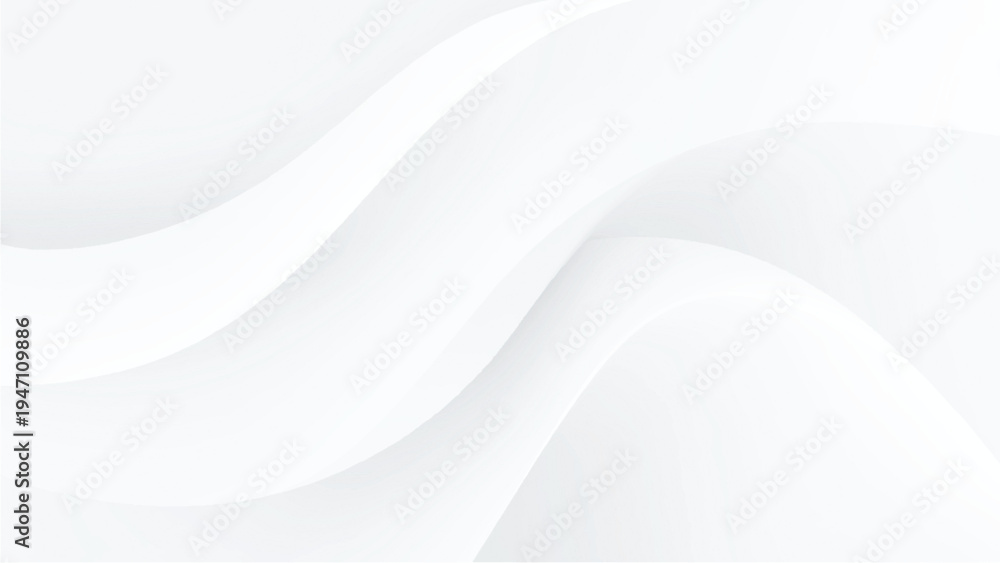 Obraz premium Smooth white wavy abstract background texture design