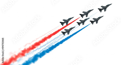 Military Jets Fly Formation.