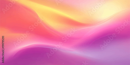 A luxury abstract background features flowing pink and purple silk waves with a soft satin texture and smooth motion lines for a light wallpaper design