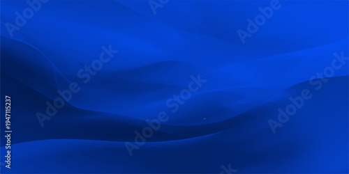 A smooth blue silk background features flowing abstract waves and soft light curves for a digital art wallpaper design
