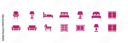 Stampico pack of furniture-related icons.